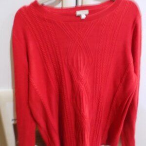 Talbots knit pullover 100% cotton X 18